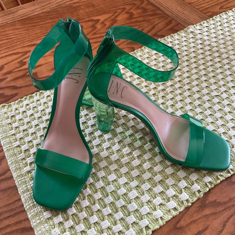 NWOT INC International Concepts Translucent Style Heels, Women’s Sz 7